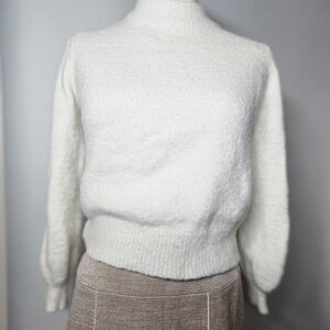 Gianni Bini Cream Crew Neck Sweater